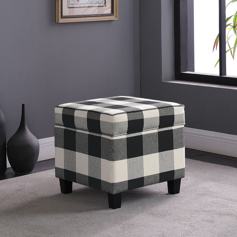 HomePop Cole Classics Square Storage Ottoman