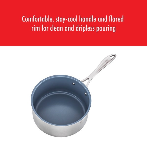 ZWILLING Spirit 3-ply Stainless Steel Ceramic Nonstick Saucepan