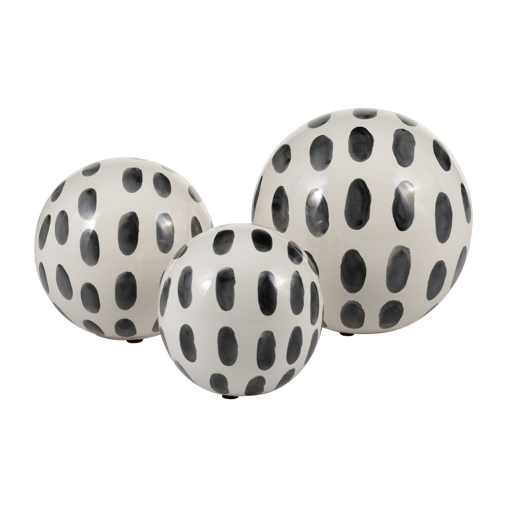 Set of 3 Ceramic Orbs 4\