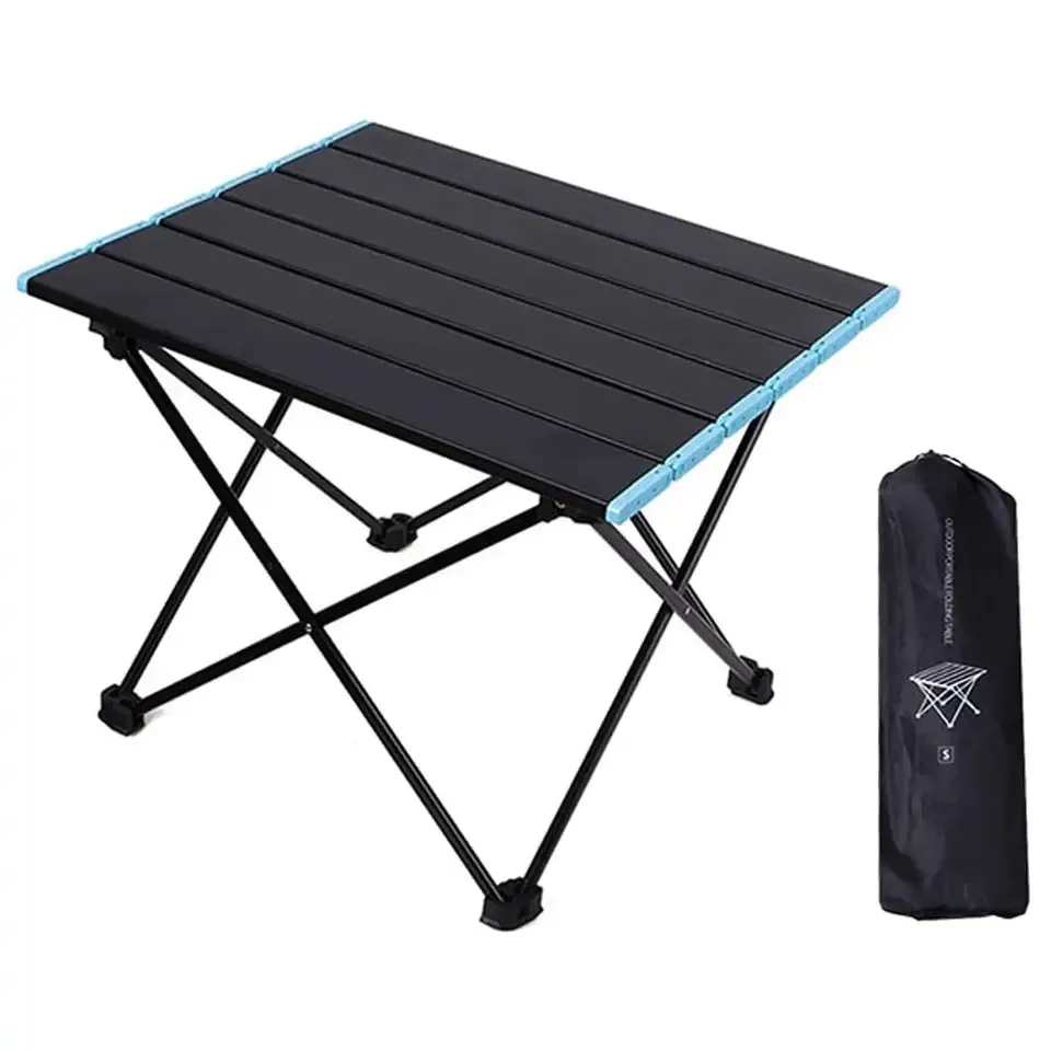 Factory Wholesale Portable Picnic Aluminum Table Foldable Camping Picnic Table For 3 4 Person