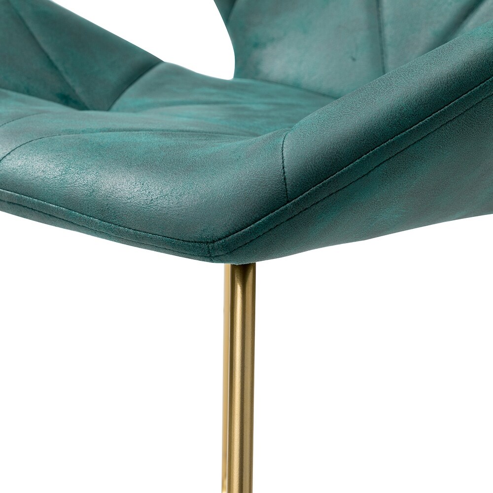 Rosa Accent Side Chair with X shaped Metal Base