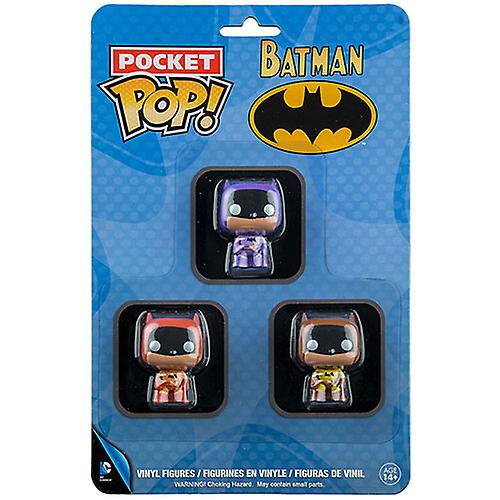 Batman Brown， Purple and Orange US Pocket Pop! 3 Pack