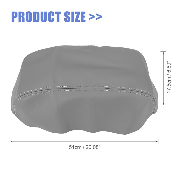 Unique Bargains Car Center Console Lid Armrest Seat Box Cover Protector Replacement Microfiber Leather For Toyota Camry 2007 2011 Gray