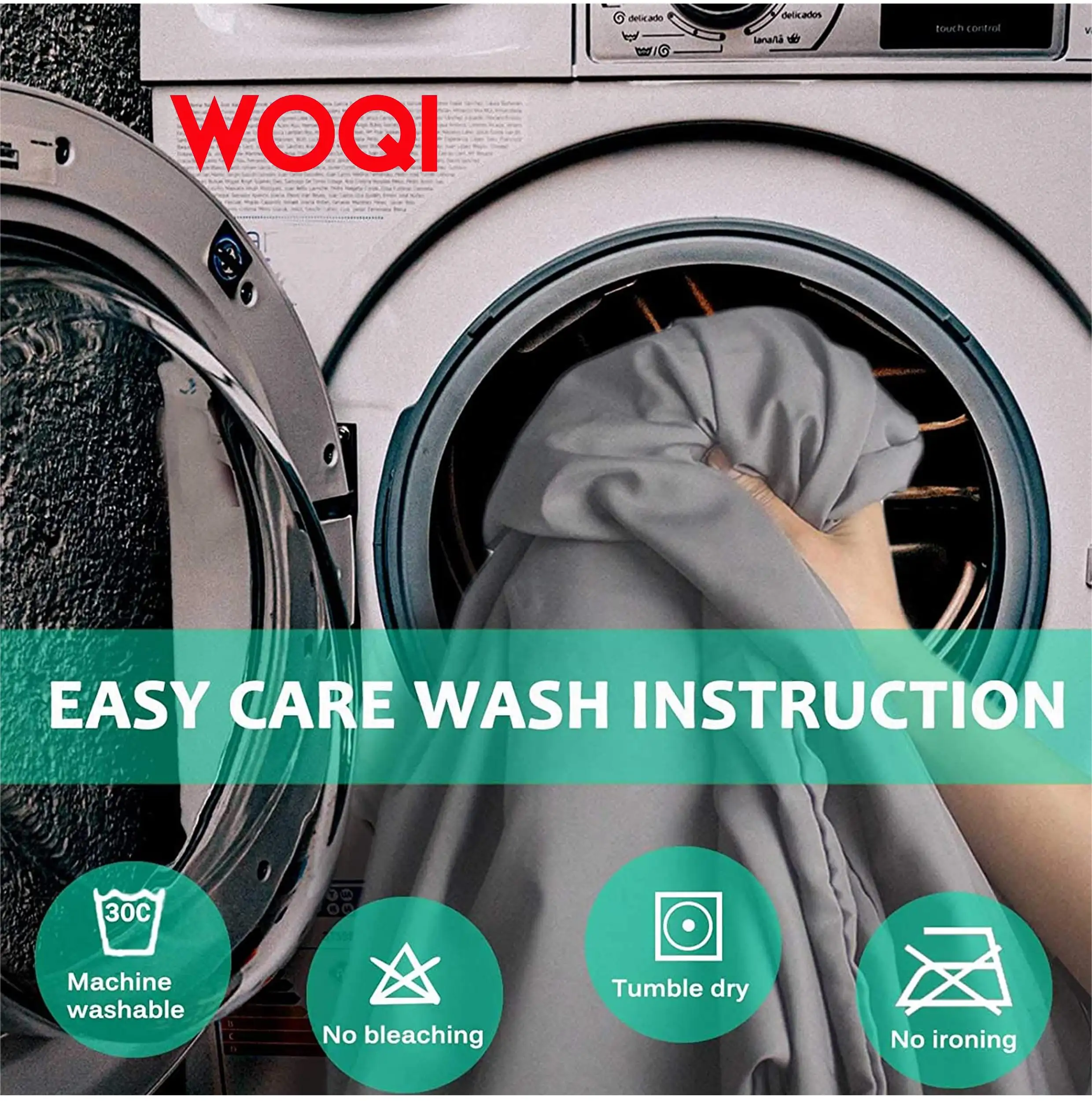 Woqi Washable 4 Seasons Comfy Easy Care Soft Travel Camping Sheet Sleeping Bag Liner For Backpacking Hotel