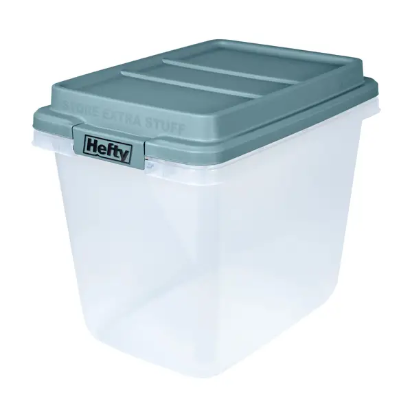 Hefty 32 Quart Hi Rise Clear Storage Bin