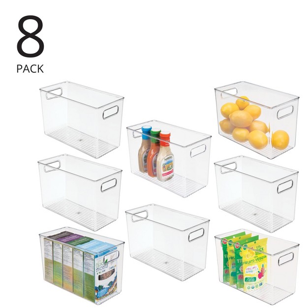 Mdesign Plastic Kitchen Pantry Storage Organizer Container Bin