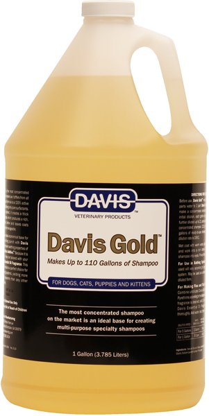 Davis Gold Dog and Cat Shampoo， 1-gallon