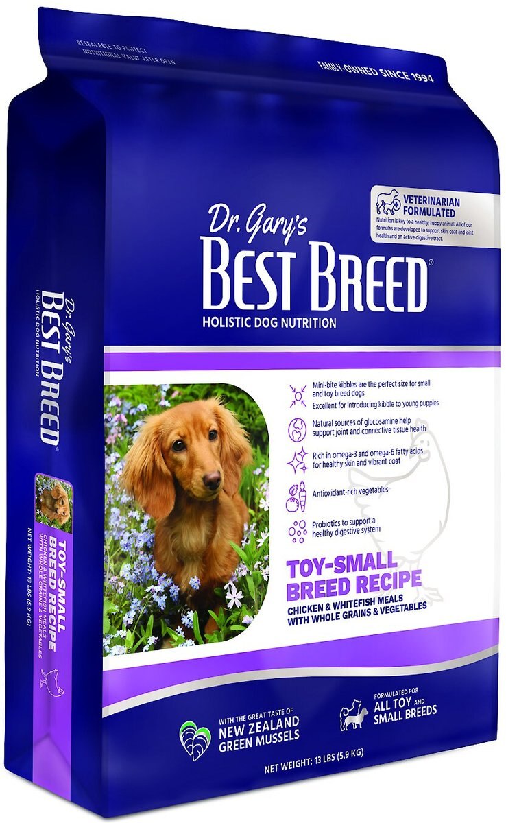 Dr. Gary's Best Breed Chicken and Whitefish Meals Toy-Small Breed Recipe Dry Dog Food