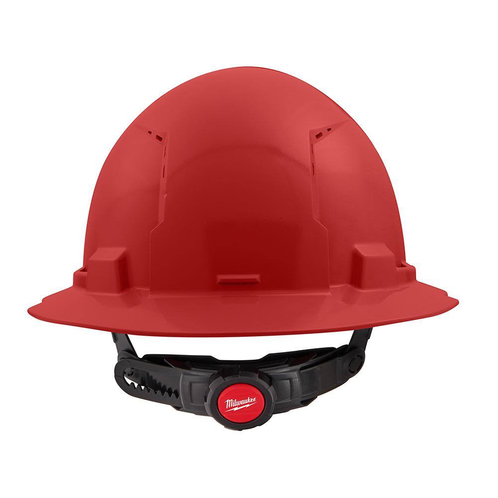 MW BOLT Red Type 1 Class C Full Brim Vented Hard Hat with 6-Point Ratcheting Suspension (10-Pack) 48-73-1229X10