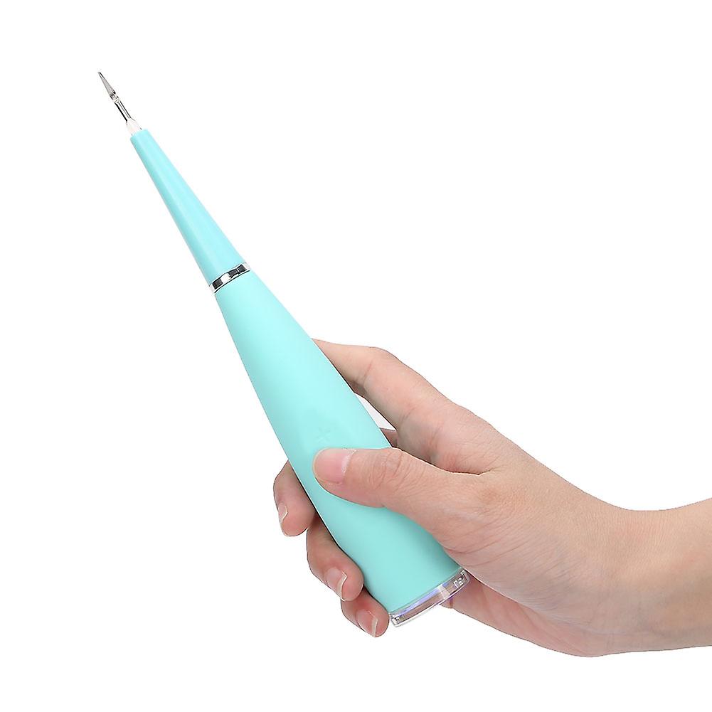 Electric Dental Scaler Tooth Calculus Stains Tartar Plaque Removal Oral Cleanergreen