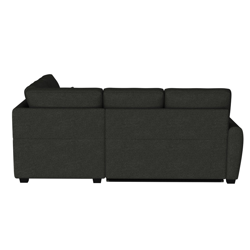 Serta Sicily Dream Lift Convertible Sofa in Charcoal Gray Fabric