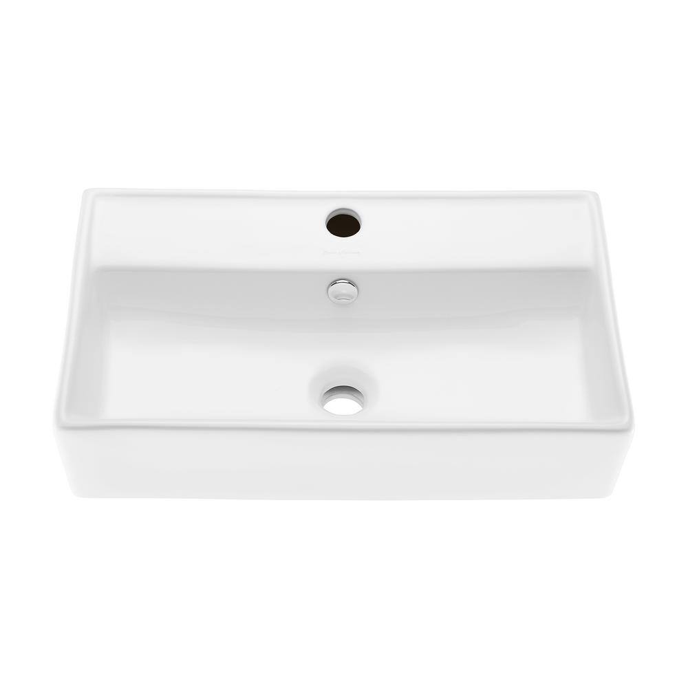 Swiss Madison Claire Ceramic Wall Hung Sink in White SM-WS318