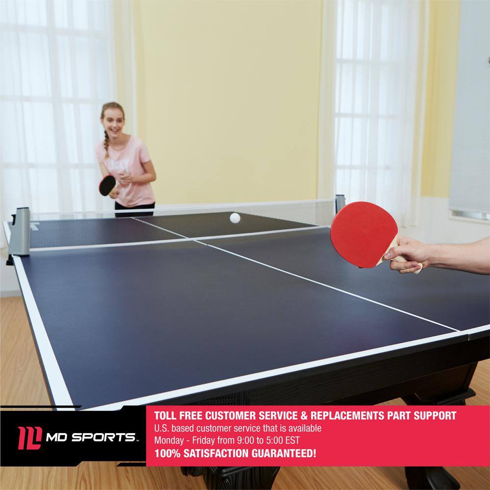 MD Sports Table Tennis Conversion Top with Retractable Net TTT412_018M