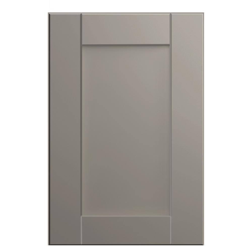 Hampton Bay Shaker Assembled 36x34.5x24 in. Accessible ADA Sink Base Kitchen Cabinet in Dove Gray KSBA36-SDV