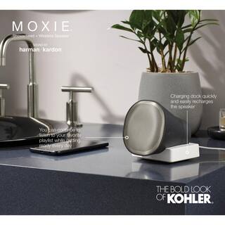 KOHLER Moxie 2.5 gpm Shower Head with Waterproof Speaker Featuring Bluetooth Wireless Technology and sound by Harman Kardon K-28238-NKE-CP