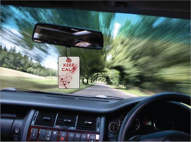 Keep Calm Blood Splatter Car Air Freshener