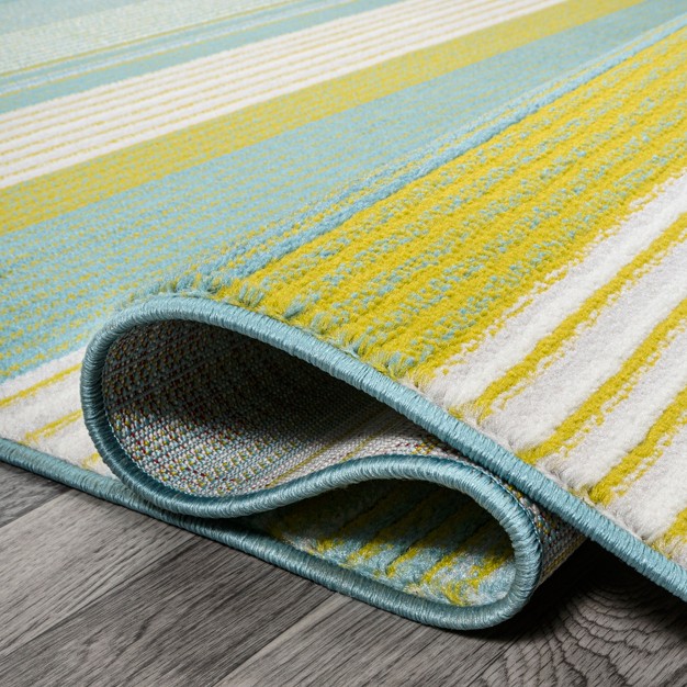 Duxbury Gradient Ticking Striped Area Rug Jonathan Y