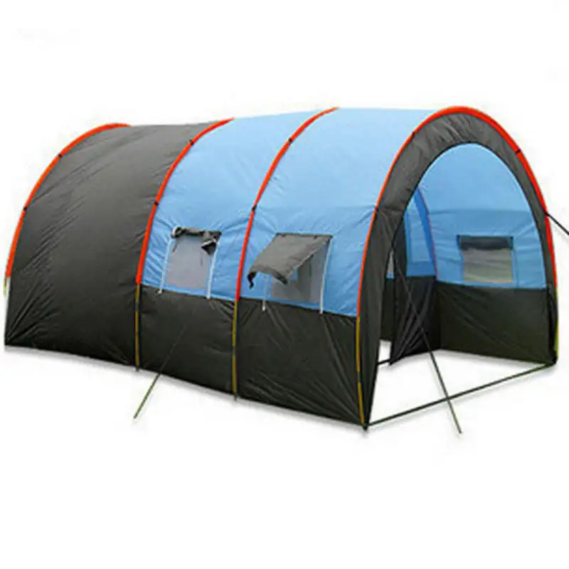 Water Proof Large Space Ultralight Two room Tunnel Family Tent  Outdoor For Camping