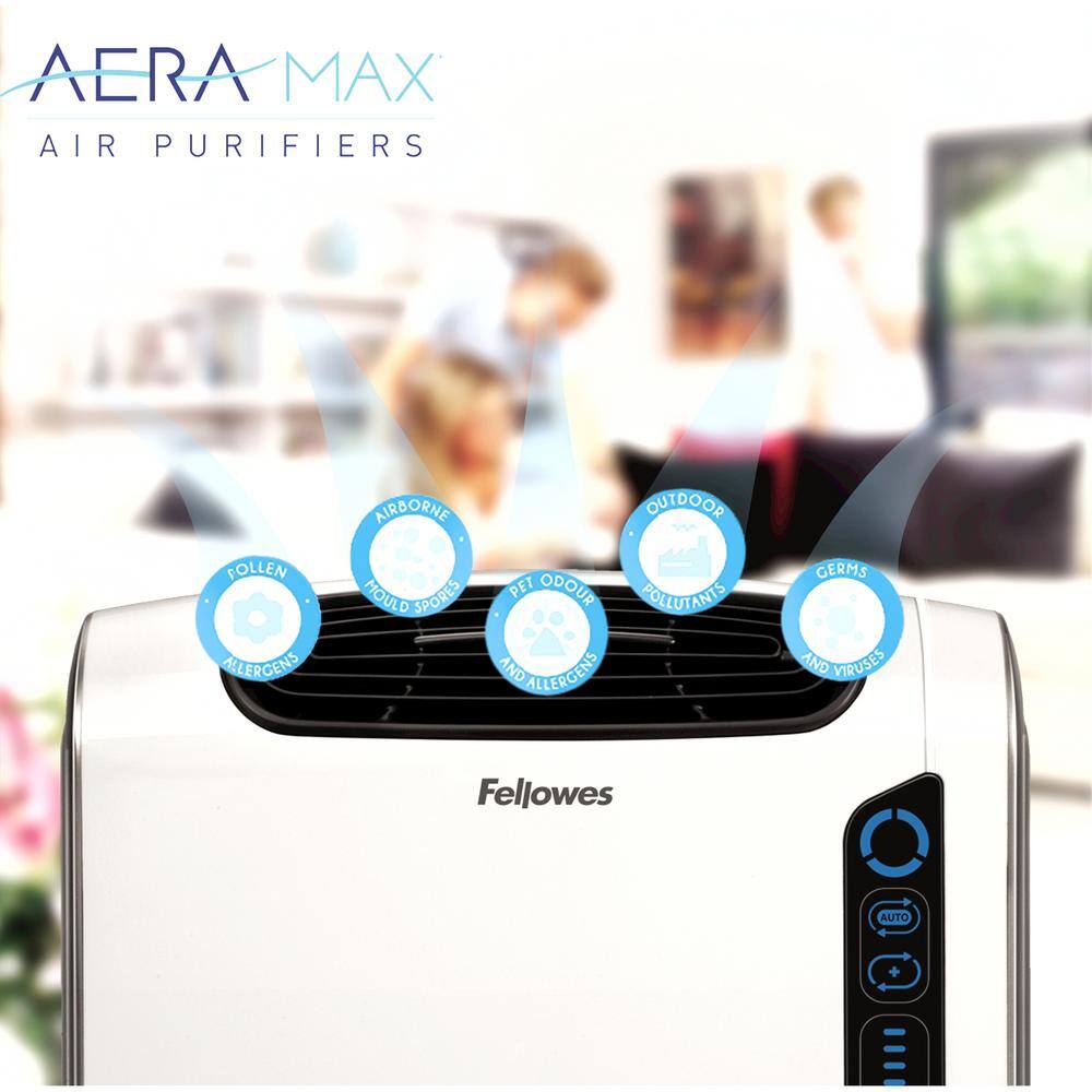 Fellowes AeraMax DX55 True HEPA Medium Room Air Purifier 400 sq.ft. for Allergies Asthma and Odor 9320701