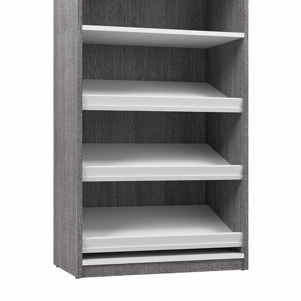 Cielo by Bestar 29.5 inch Shoe/Closet Storage Unit with drawers