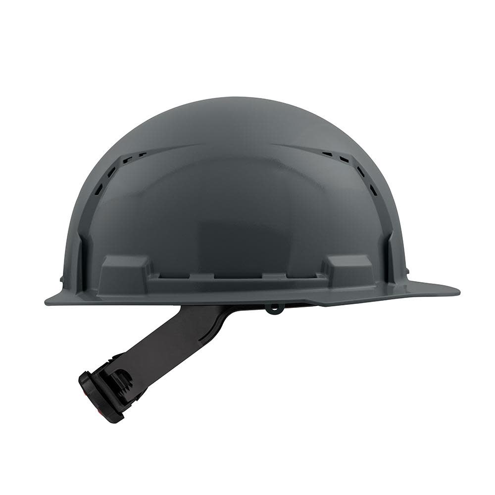 Milwaukee Gray Front Brim Vented Hard Hat with 4pt Ratcheting Suspension Type 1 Class C