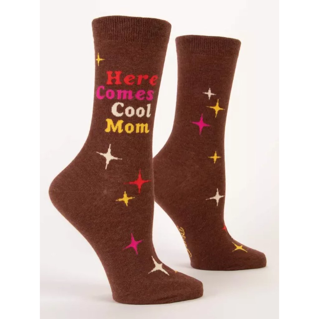   Women's Crew Socks - HERE COMES COOL MOM