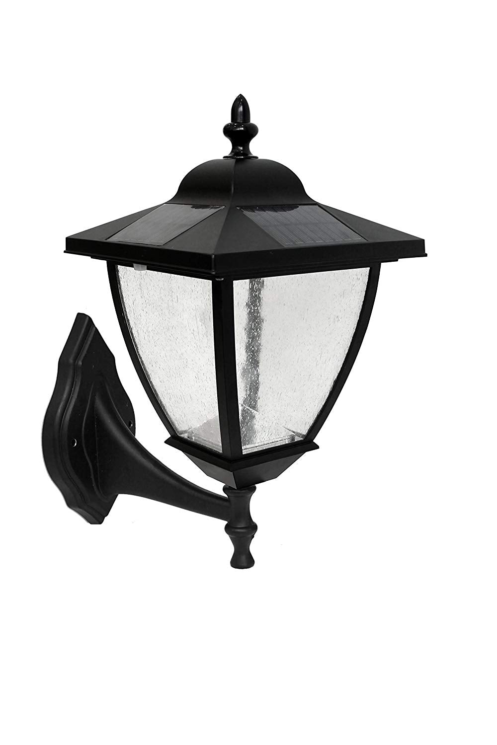 Nature Power (23206) 150 Lumens Bayport solar powered intergrated LED decorative wall lamp w/ 3 mounting options