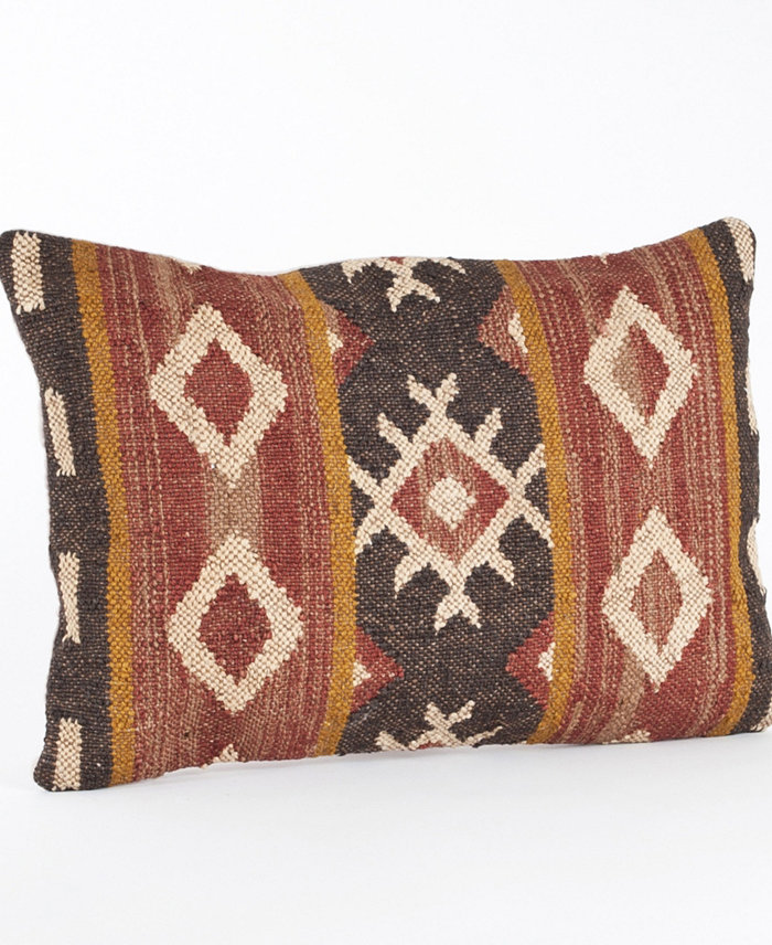 Saro Lifestyle Kilim Decorative Pillow， 16