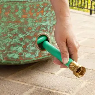 Liberty Garden Patina Steel Hose Pot 1917