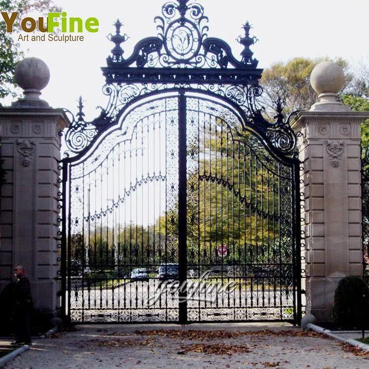 2021 Hot Sale Wrought Iron Entrance Gate Designs