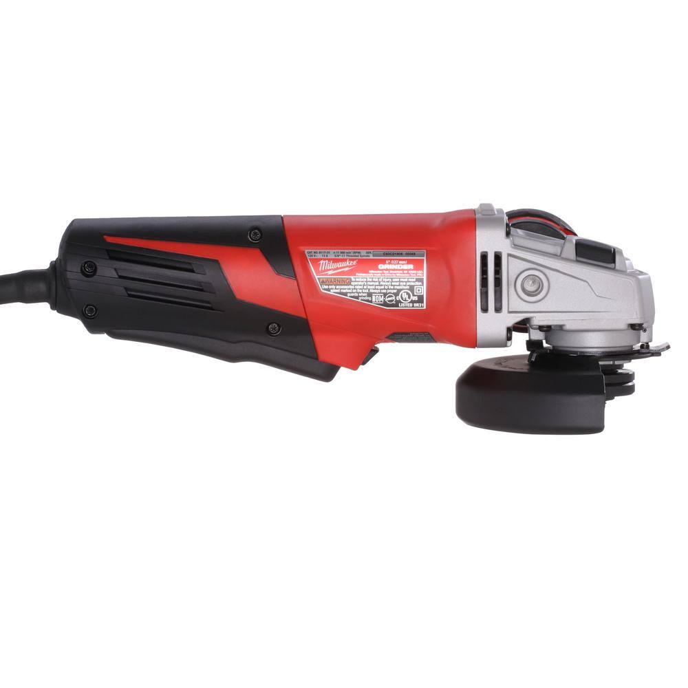 MW 13 Amp 5 in. Small Angle Grinder with Paddle Switch 6117-31