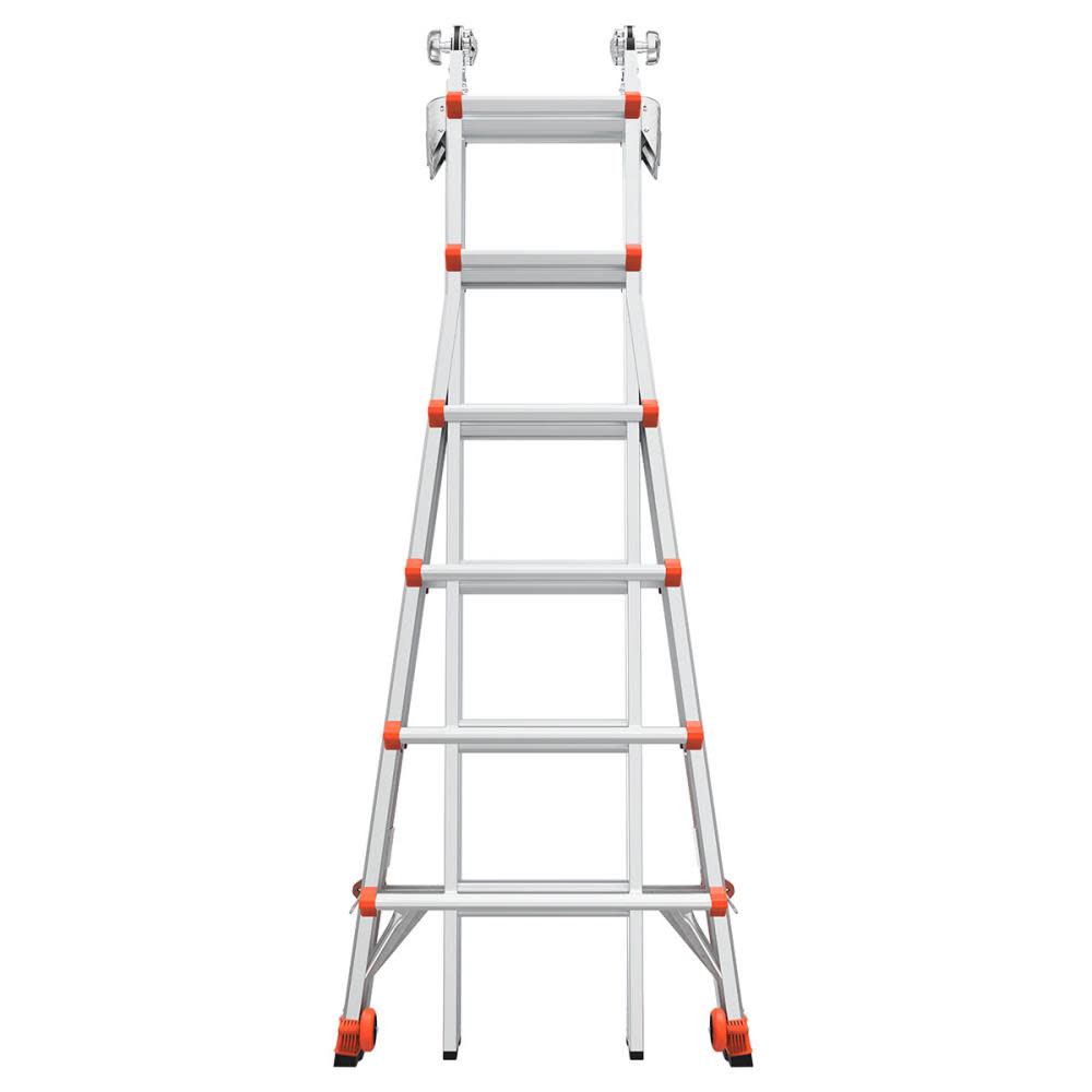 Revolution M26 Aluminum Type-1A Telescoping Multi-Position Ladder with Ratchet Leg Leveler