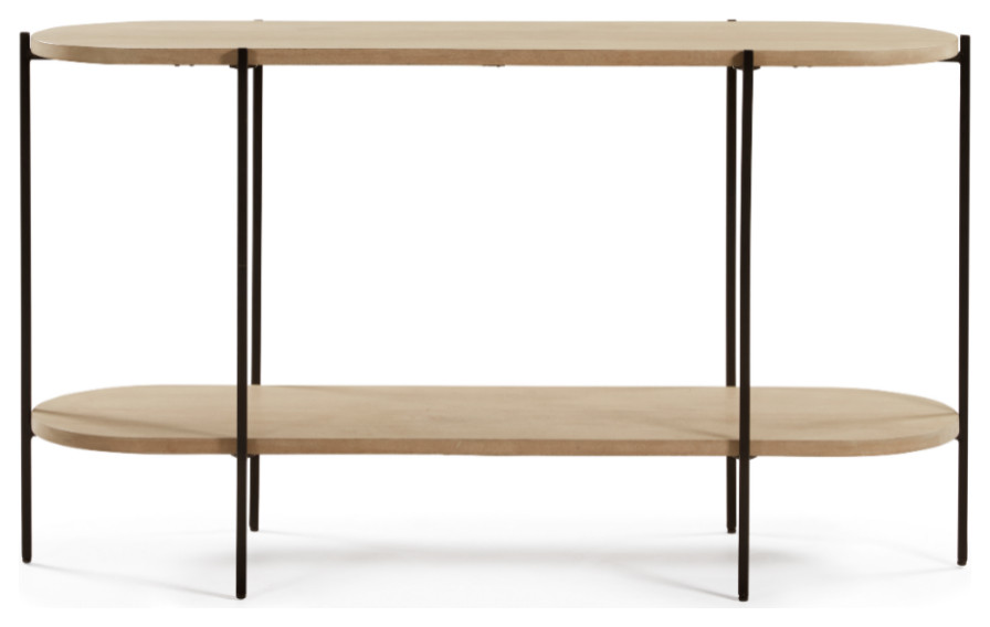 Mango Wooden Console Table  La Forma Palmia   Industrial   Console Tables   by Oroa   Distinctive Furniture  Houzz