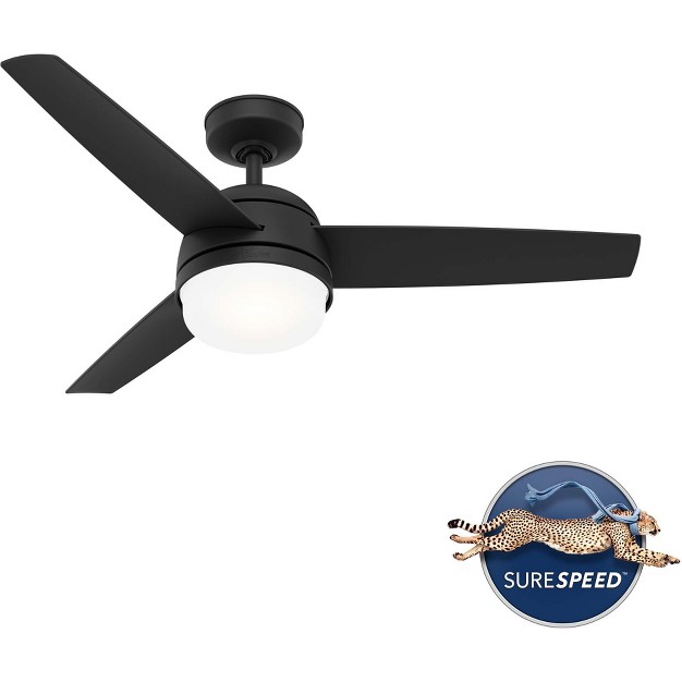 Midtown Ceiling Fan With Remote includes Led Light Bulb Hunter Fan