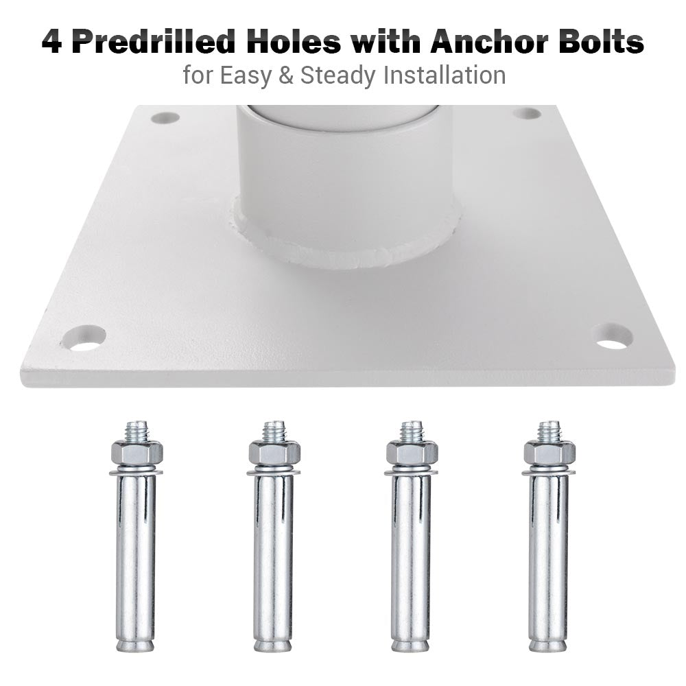 Yescom Telescopic FlagPole Deck Mount 16