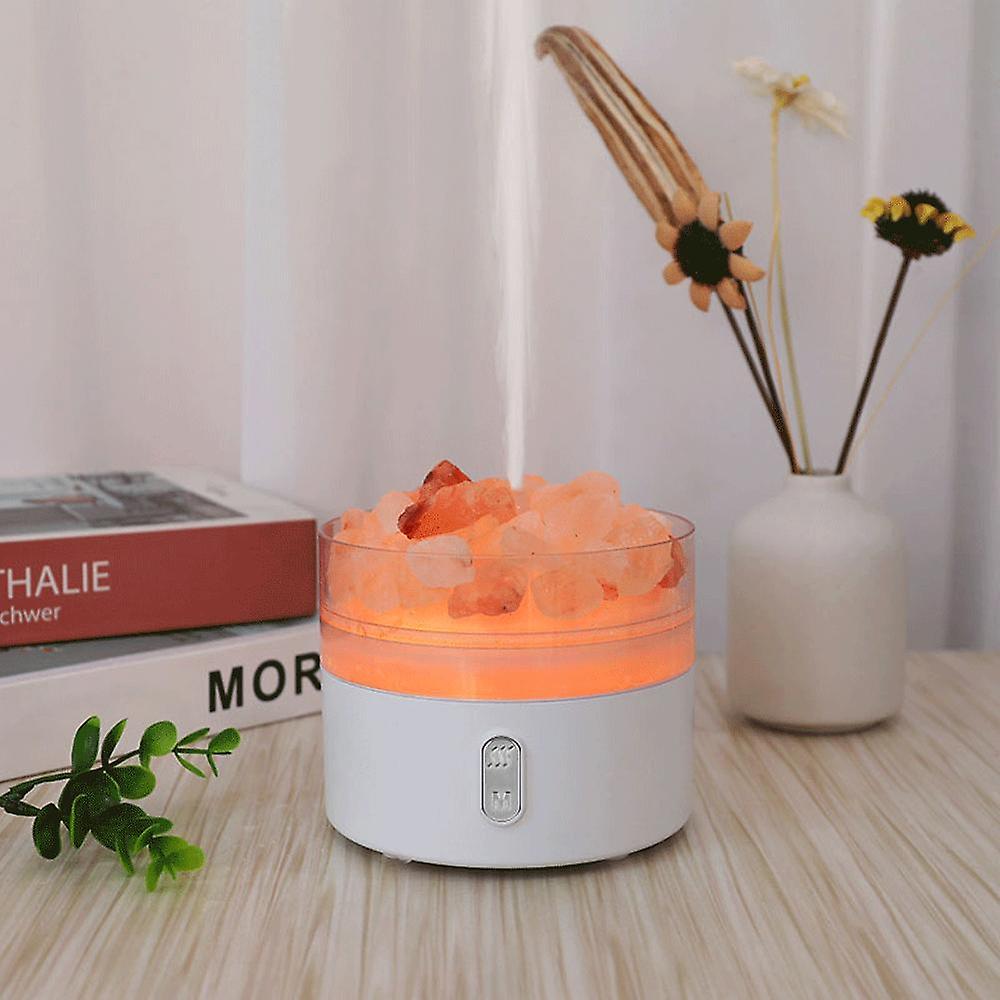 Salt Rock Atomizing Air Humidifier 220ml Large Capacity Ultrasonic Essential Oil Diffuser Usb Charging Home Purifier Atomizer