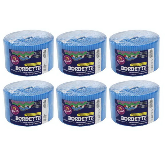 Bordette PAC37176 6 Bordette 2.25X50Ft Brite  Blue...