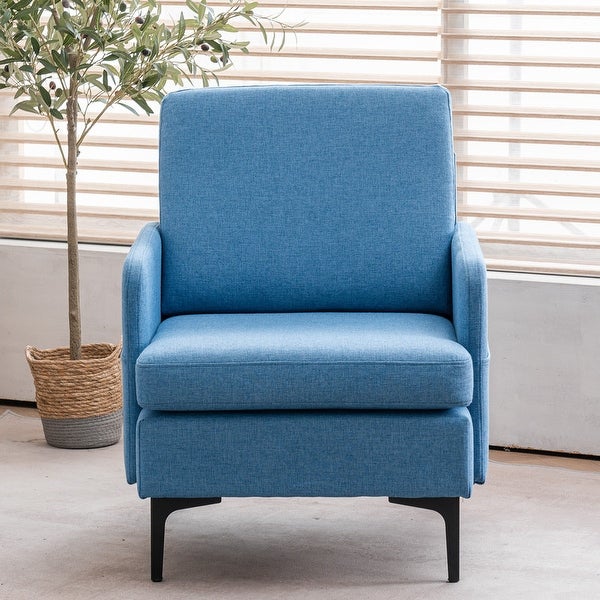 Fabric Upholstered Accent Arm Chair 4 Colors