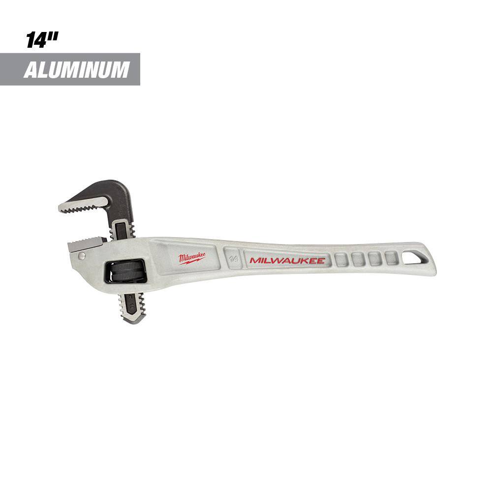 MW 14 in. Aluminum Offset Pipe Wrench with 3-12 in. Quick Adjust Copper Tubing Cutter (2-PC) 48-22-7184-48-22-4254