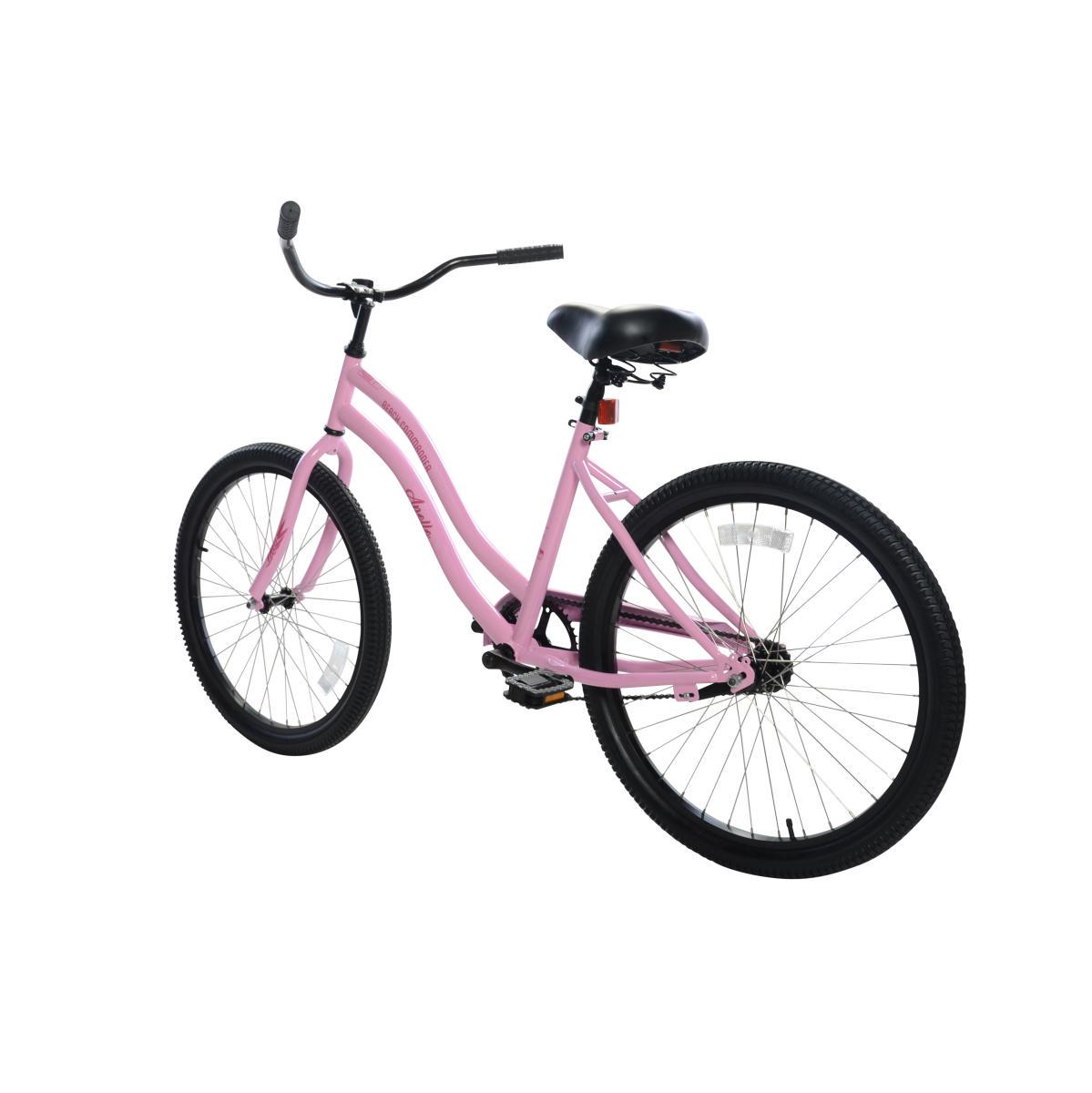 APOLLO Beach Commander， 24 In.， Single Speed Cruiser Bike， Pink