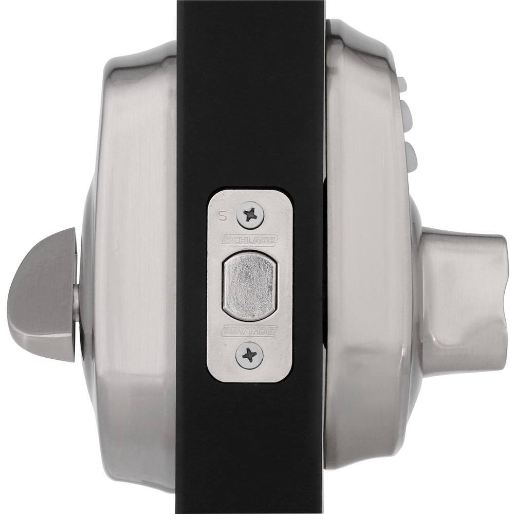 Schlage Plymouth Satin Nickel Electronic Keypad Deadbolt BE365 PLY 619