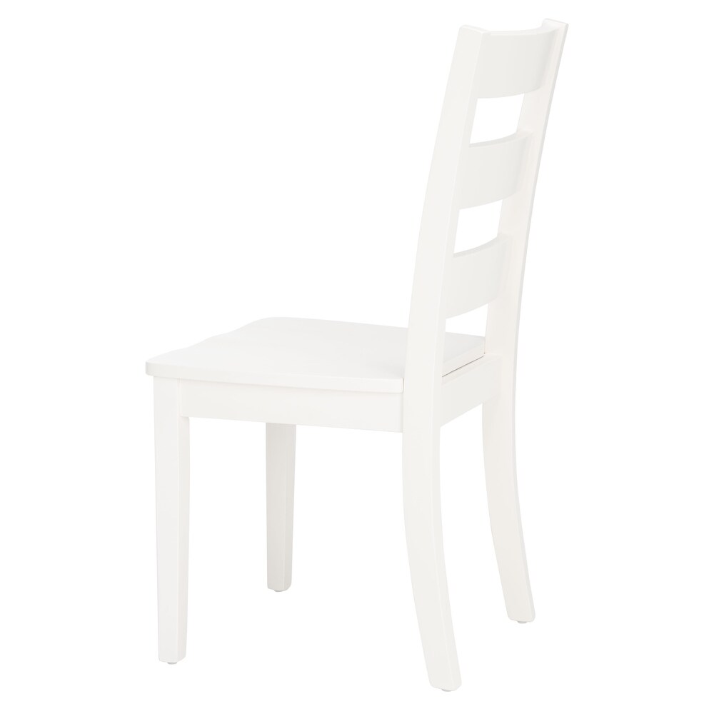 SAFAVIEH Silio Farmhouse Ladder Back Dining Chair   18.4\