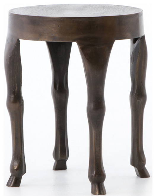 Howard Hoofed End Table   Eclectic   Side Tables And End Tables   by Marco Polo Imports  Houzz