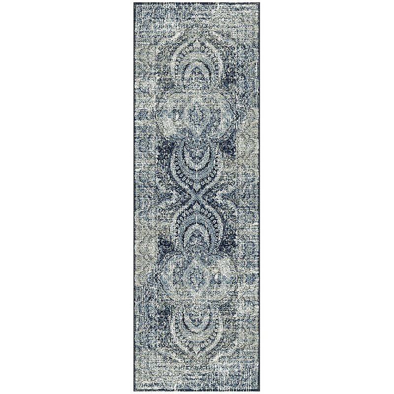 SUPERIOR Salford Modern Medallion Non-Slip Indoor Area Rug