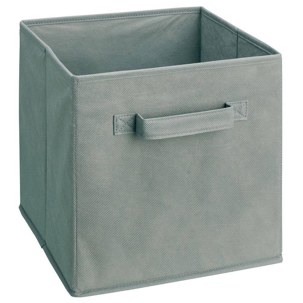 ClosetMaid 11 in. H x 10.5 in. W x 10.5 in. D Gray Fabric Cube Storage Bin 8657