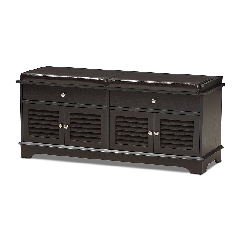 Baxton Studio 2-Drawer Modern Storage Bench