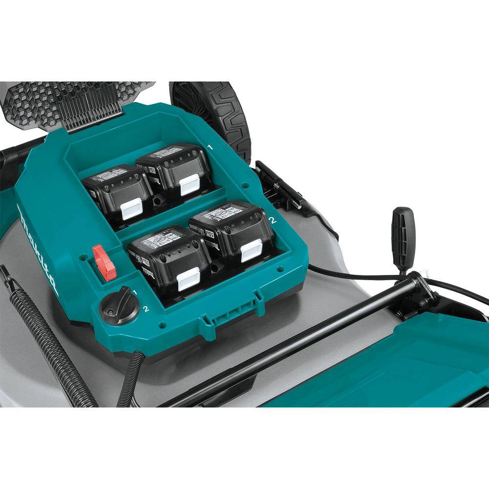 Makita 18V X2 (36V) LXT Cordless 21 in. Self-Propelled Commercial Lawn Mower 4 Batteries (5.0Ah)  bonus 13 in. String Trimmer XML08PT1-XRU23Z