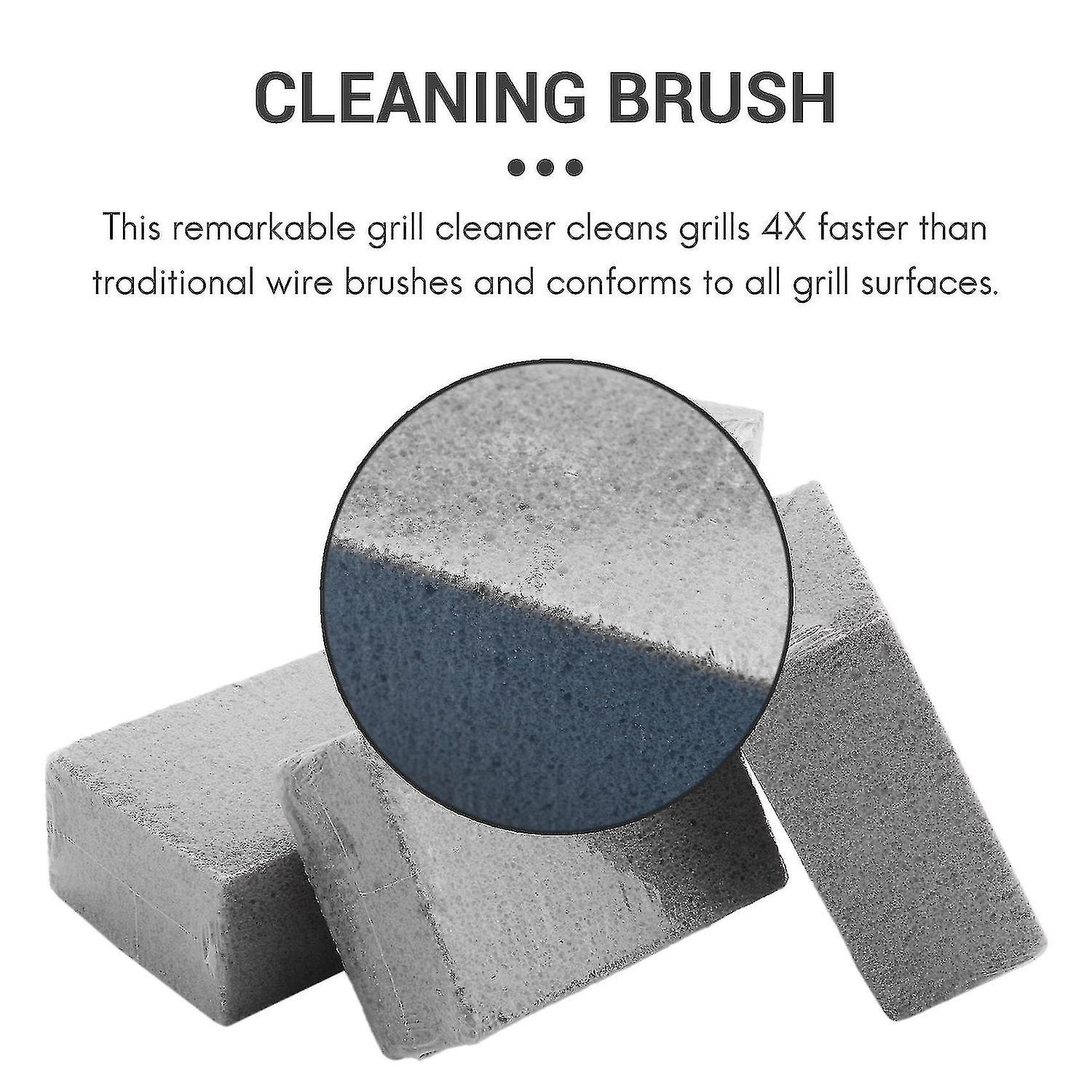 4 Pack Grill Griddle Cleaning Brick Block，kitchen Bathroom Cleaning Pumice Block， De-scaling Cleani