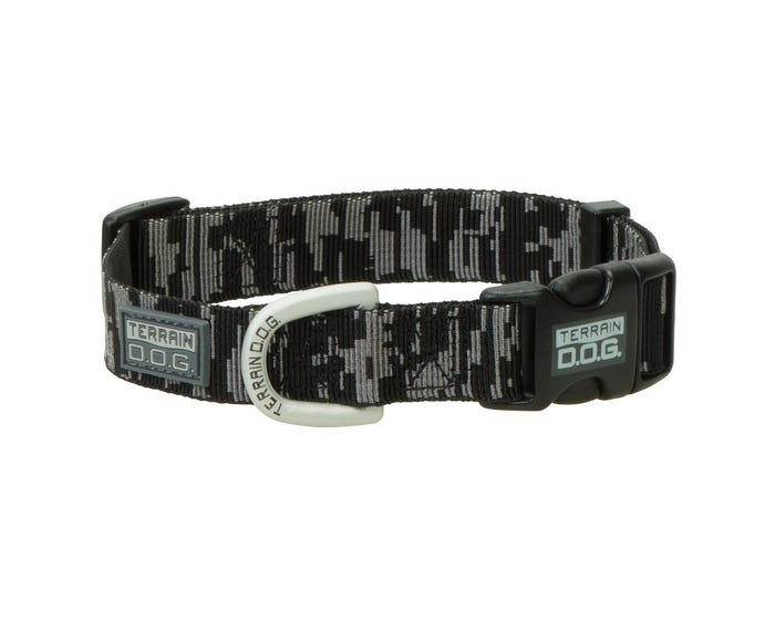 Terrain D.O.G. Patterned Snap-N-Go Adjustable Dog Collar， Medium， Digital - 07-0851-C8