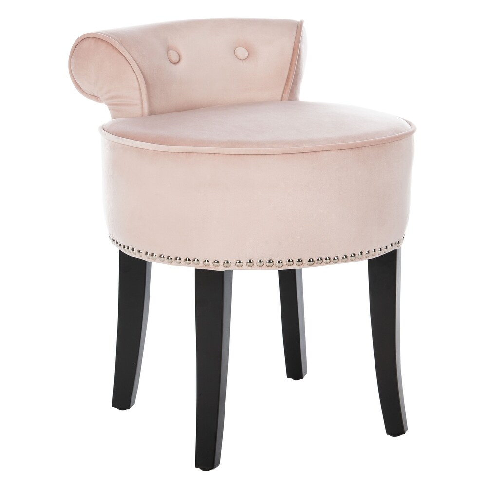 SAFAVIEH Georgia Blush Petite Vanity Stool   17.9\